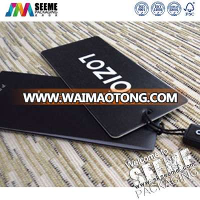 Swing Tag Garment Paper Hangtag, China Clothing Hang Tag, Garment Price Tag