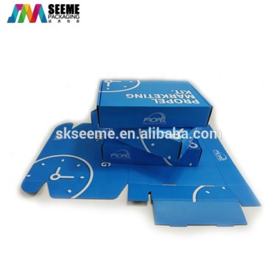 Custom Retail Logo Printed foldable Corrugated Cardboard Display Box