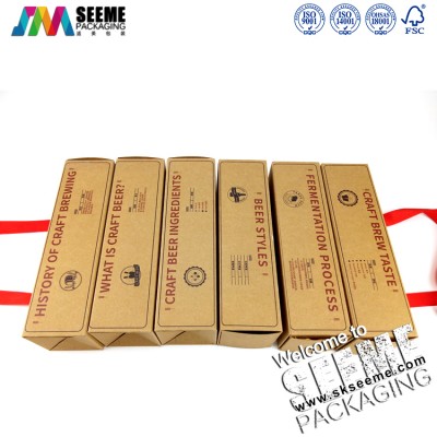 Wholesale cute design kraft paper box food, recycling brown kraft paper box, paper kraft window box