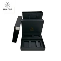 Packing box custom logo simple luxury folding flip magnet box