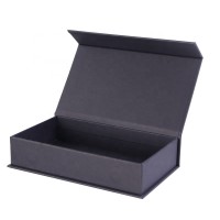 Luxury Eyelash Packaging Box Packaging  Black Magnetic watch box