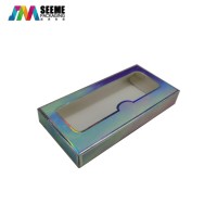 qingdao factory custom white card materials eyelash packaging box